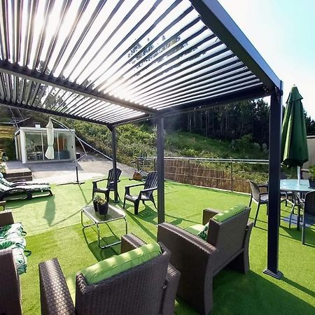 サンティアゴ・デ・コンポステーラCasa Rocha Velha Con Terraza Y Piscina Particularアパートメント エクステリア 写真