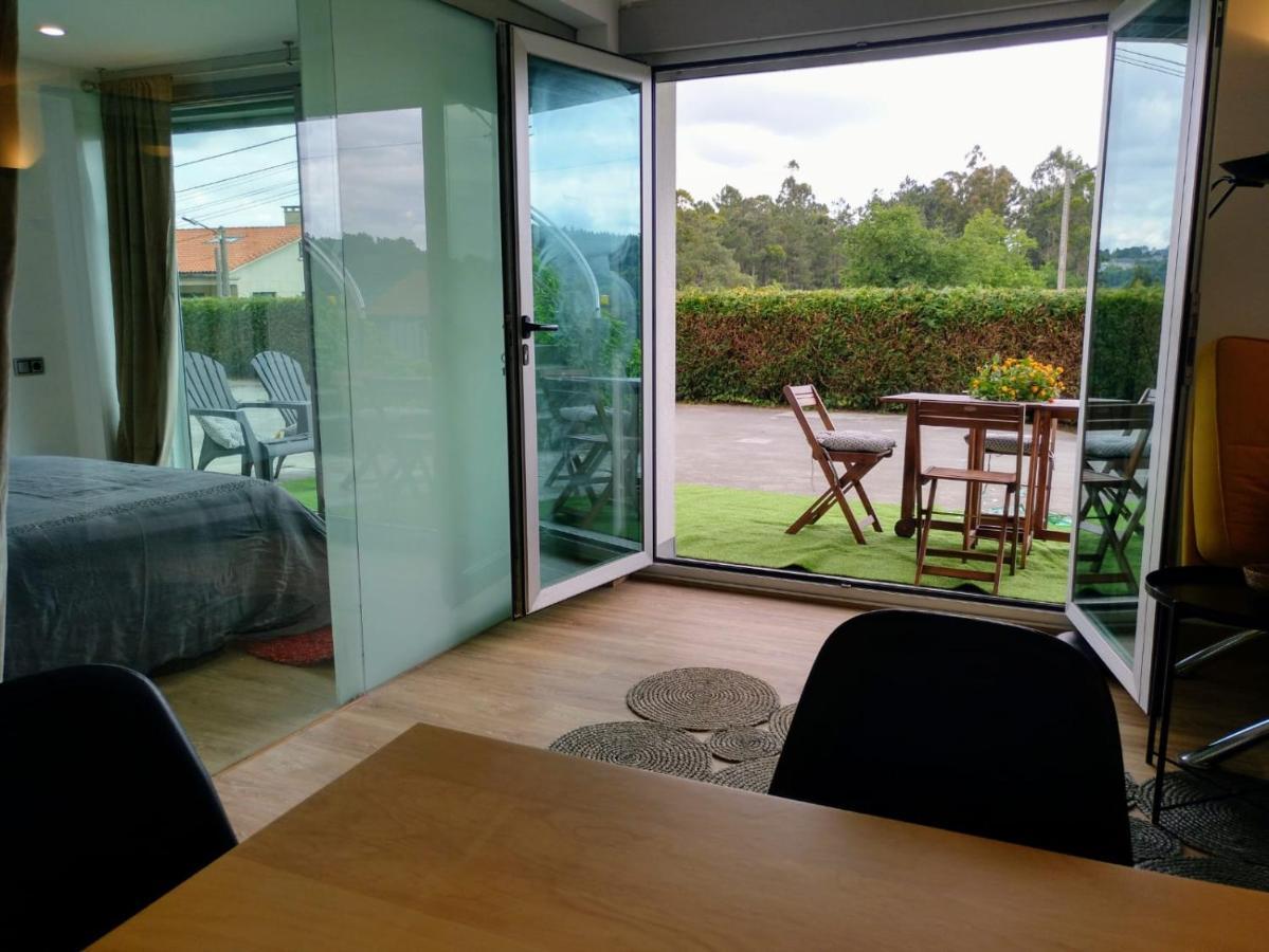 サンティアゴ・デ・コンポステーラCasa Rocha Velha Con Terraza Y Piscina Particularアパートメント エクステリア 写真
