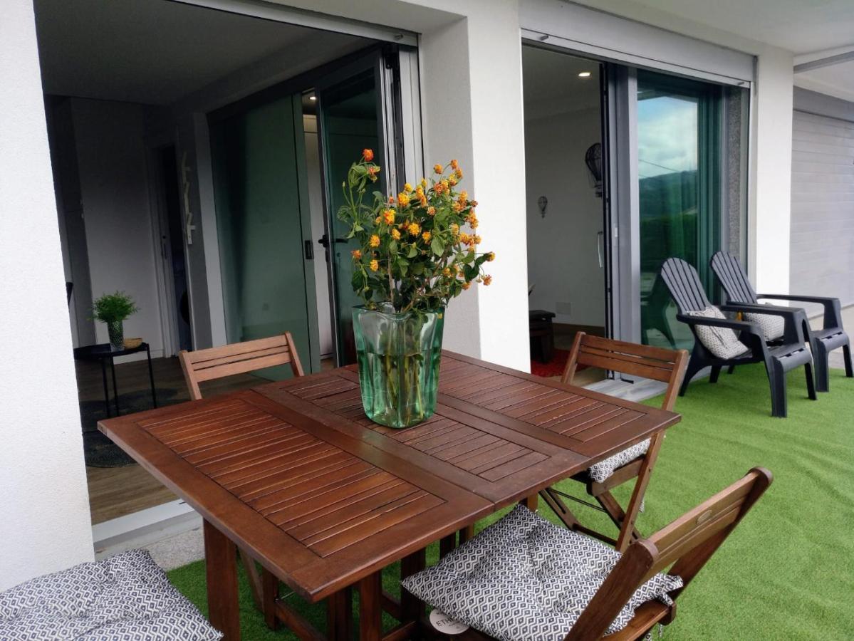 サンティアゴ・デ・コンポステーラCasa Rocha Velha Con Terraza Y Piscina Particularアパートメント エクステリア 写真