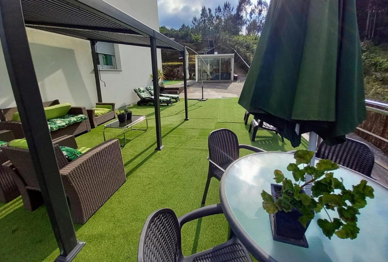 サンティアゴ・デ・コンポステーラCasa Rocha Velha Con Terraza Y Piscina Particularアパートメント エクステリア 写真