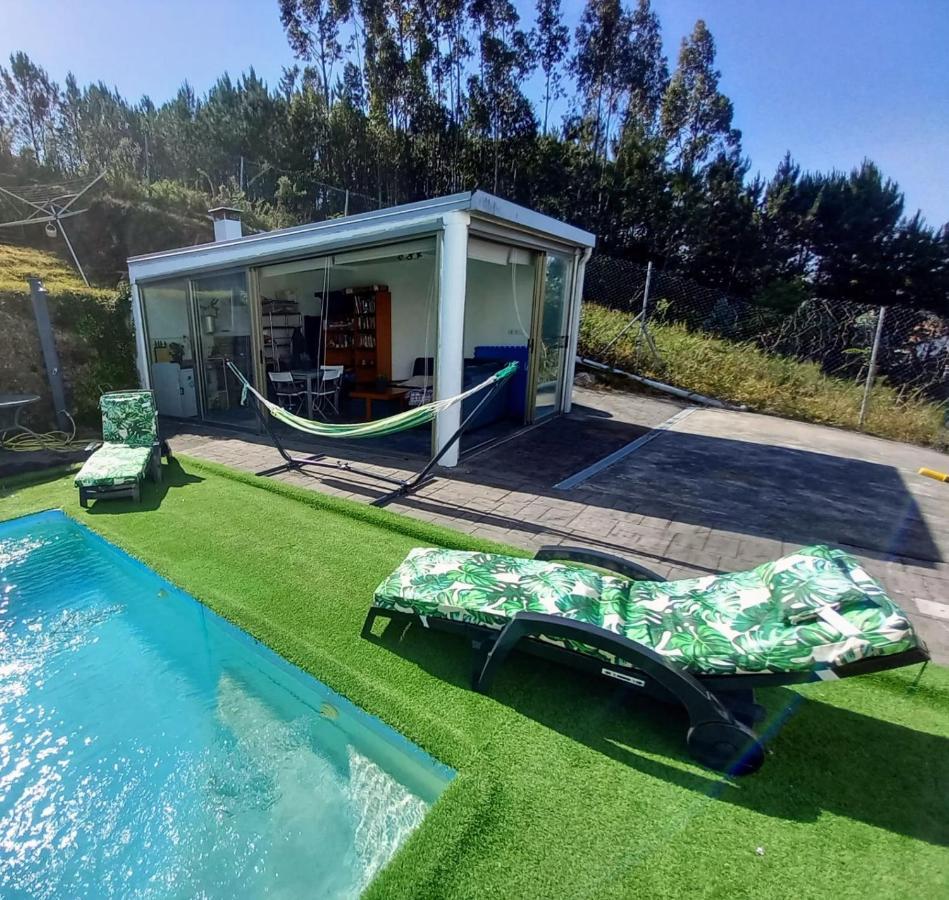 サンティアゴ・デ・コンポステーラCasa Rocha Velha Con Terraza Y Piscina Particularアパートメント エクステリア 写真