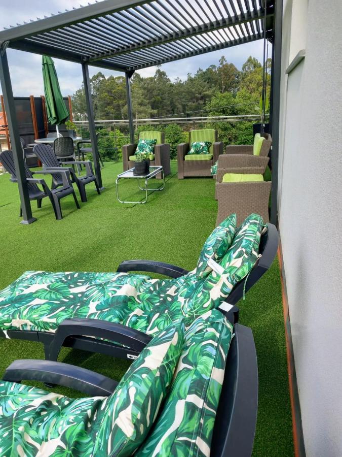 サンティアゴ・デ・コンポステーラCasa Rocha Velha Con Terraza Y Piscina Particularアパートメント エクステリア 写真