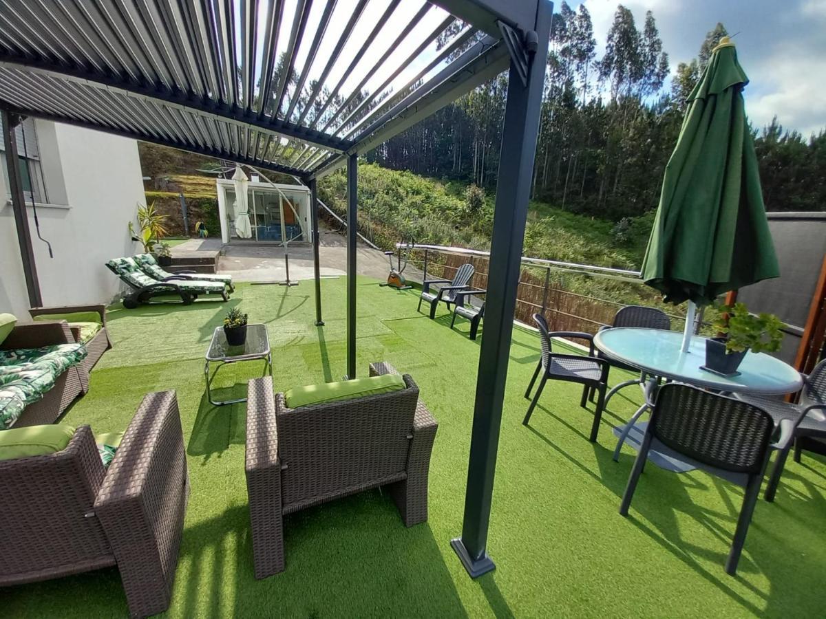 サンティアゴ・デ・コンポステーラCasa Rocha Velha Con Terraza Y Piscina Particularアパートメント エクステリア 写真