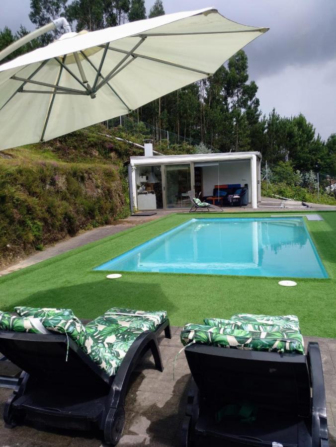 サンティアゴ・デ・コンポステーラCasa Rocha Velha Con Terraza Y Piscina Particularアパートメント エクステリア 写真