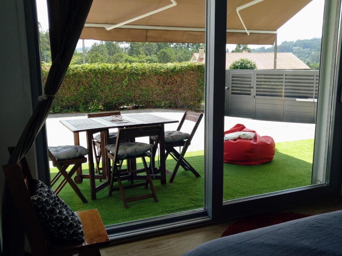 サンティアゴ・デ・コンポステーラCasa Rocha Velha Con Terraza Y Piscina Particularアパートメント エクステリア 写真
